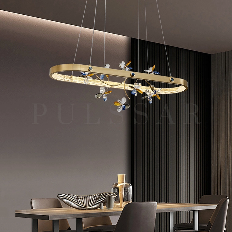 Реечная люстра MELROSE LONG