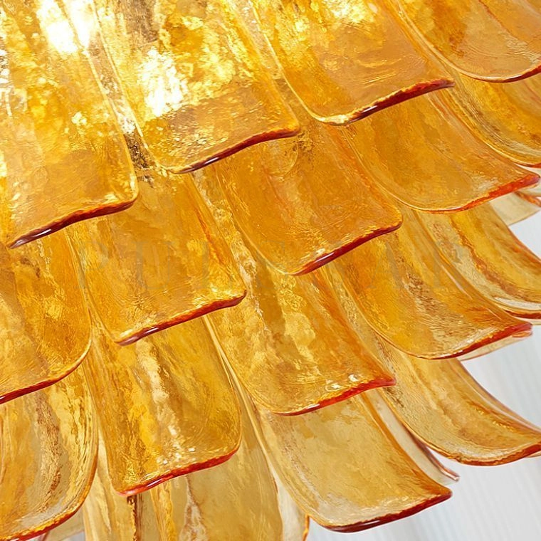 Реечная люстра LOBBY AMBER LONG