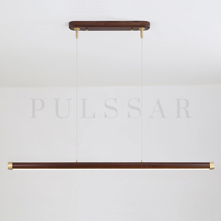 Реечная люстра RIVERA WOOD