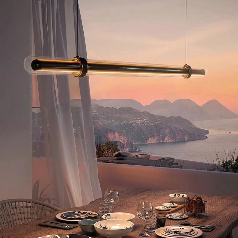 Реечная люстра TIME TUNNEL