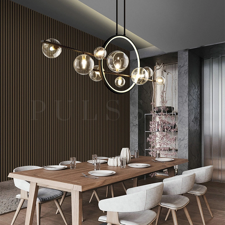 Реечная люстра IONA L HALO