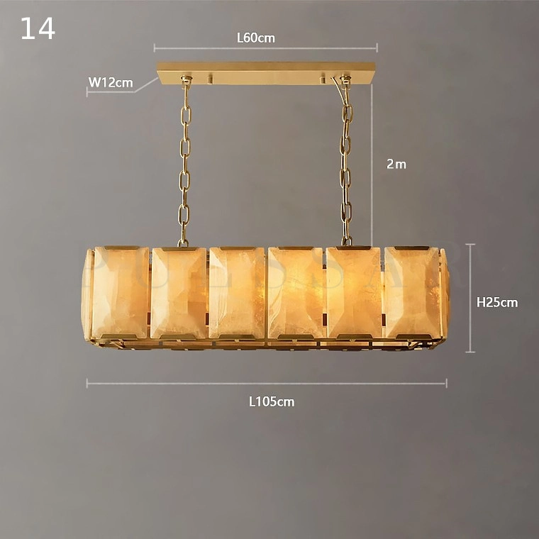 Реечная люстра HARLOW LONG