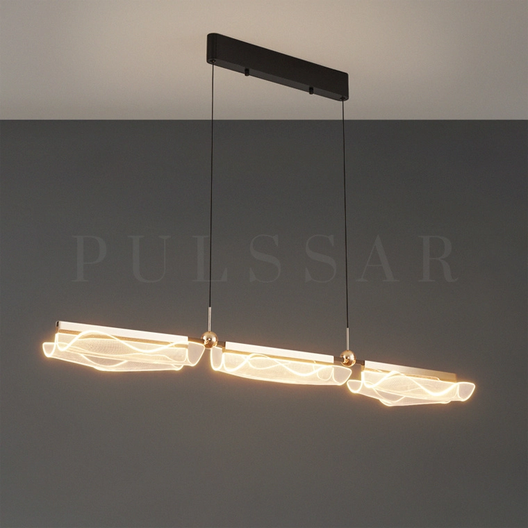 Реечная люстра DEMUS