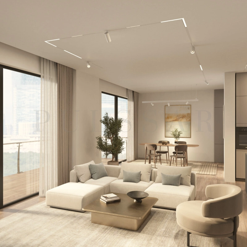 Трековый линейный светильник SIMPLE GRILL DK8101-WH