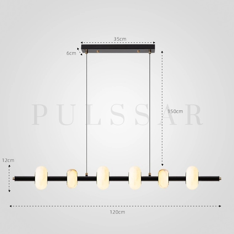 Реечная люстра BOTERO LONG