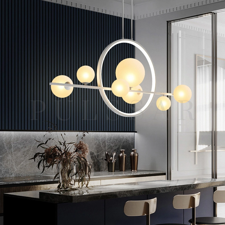 Реечная люстра IONA L HALO