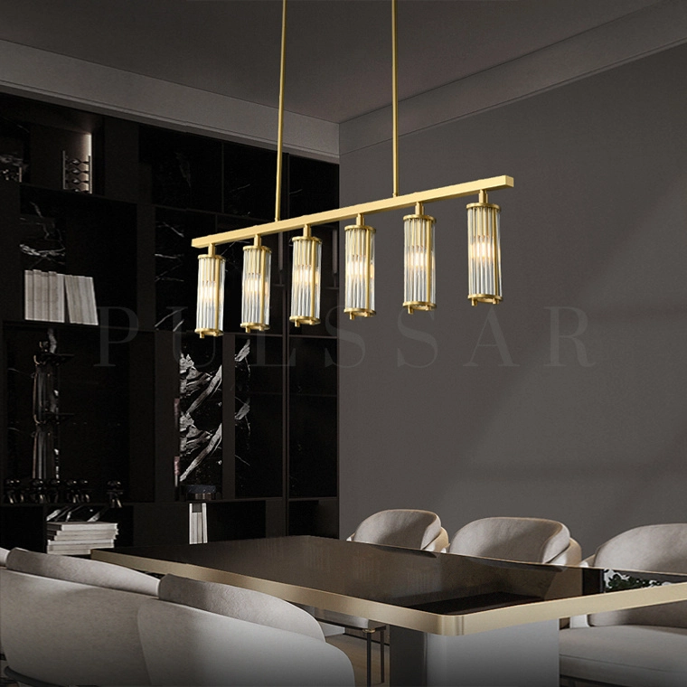 Реечная люстра HILDIS LONG