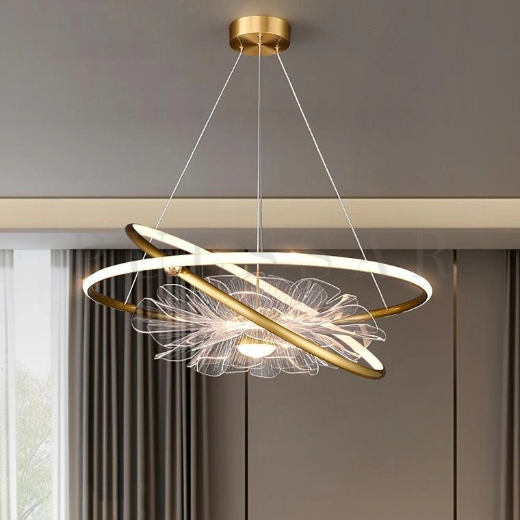 Кольцевая люстра FLOWER RINGS