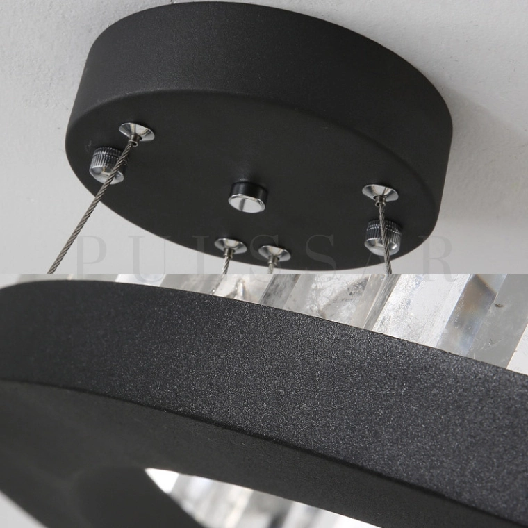 Кольцевая люстра QUARTZ BLACK