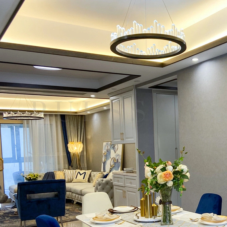 Кольцевая люстра QUARTZ BLACK