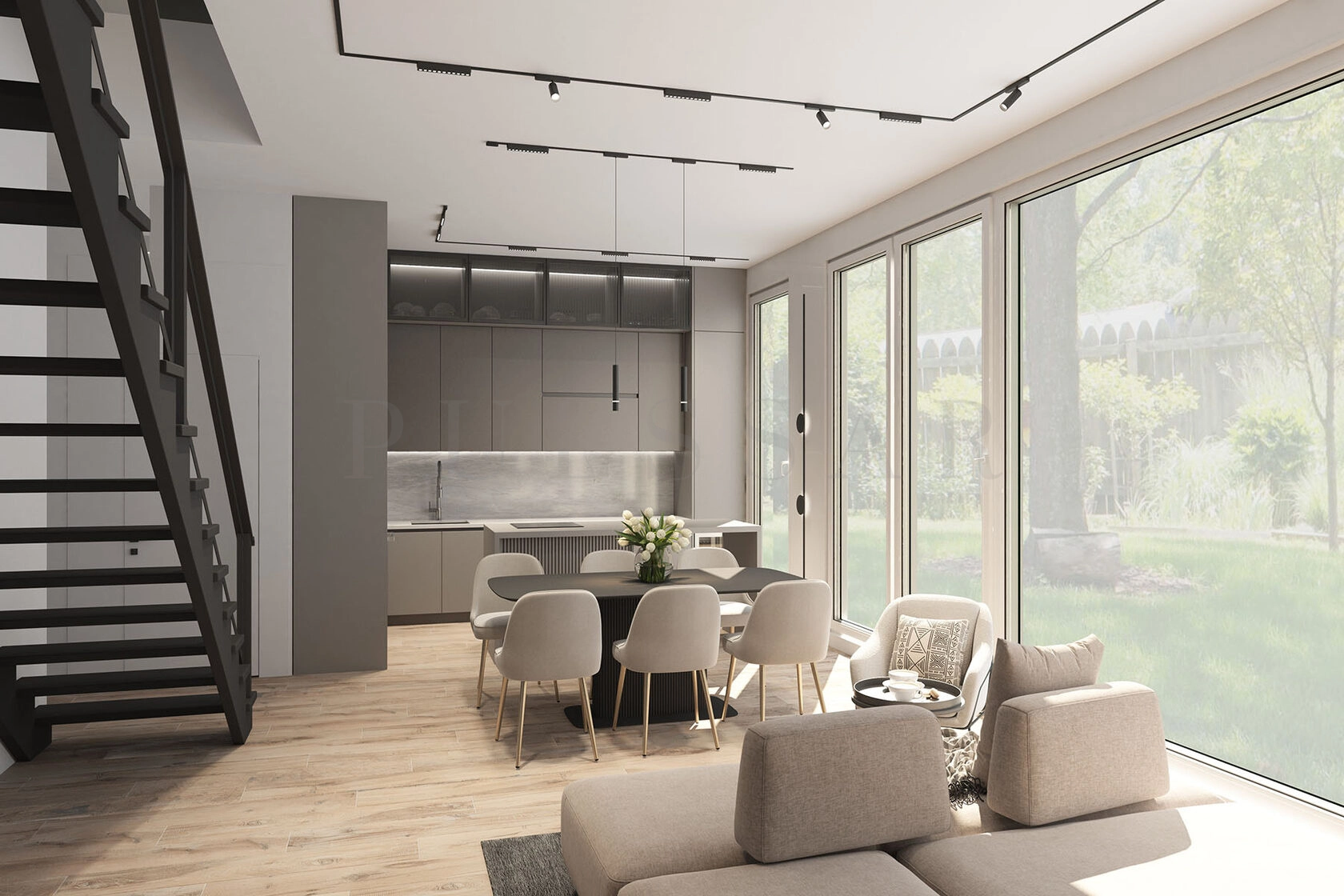 Подвод питания универсальный AIR BASE TR5215-BK