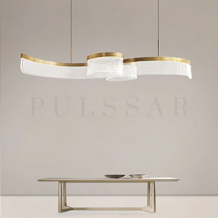 Реечная люстра SCENE TWIN