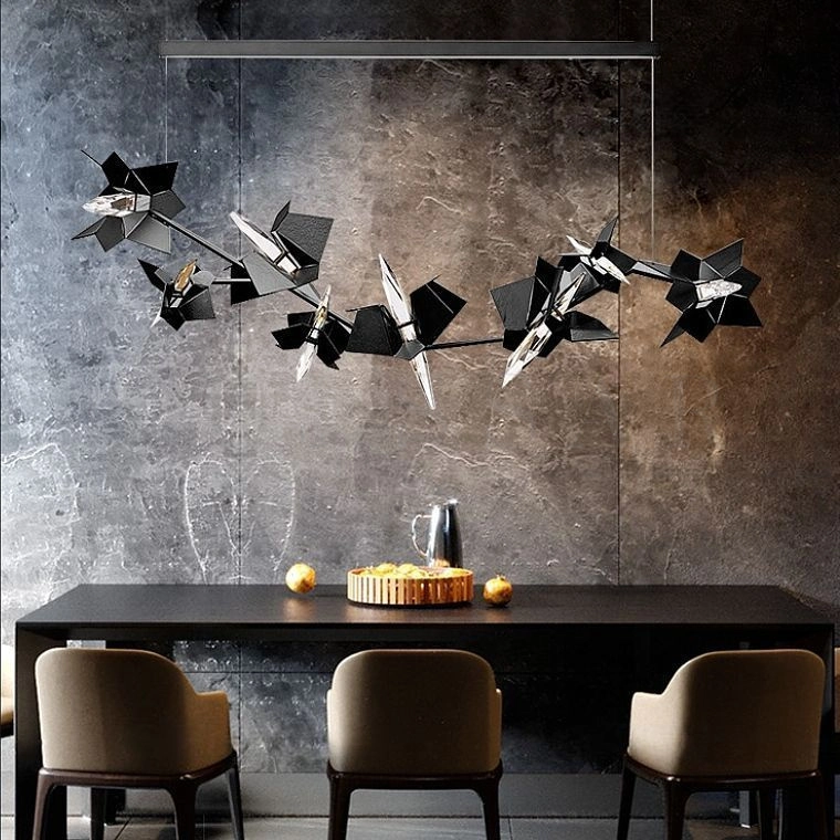 Реечная люстра BERGAMO