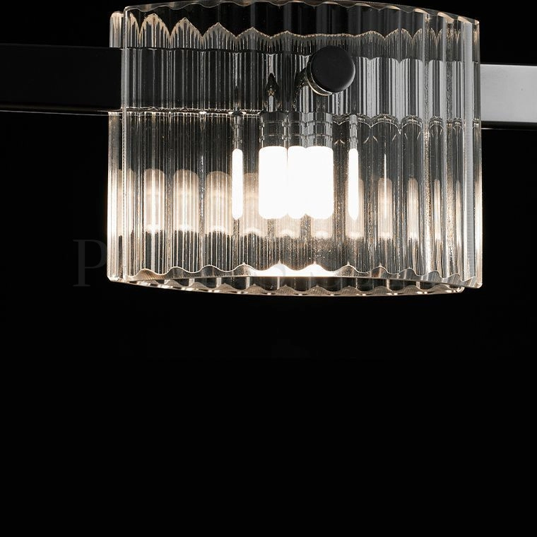 Реечная люстра NICOLETTA CHROME L