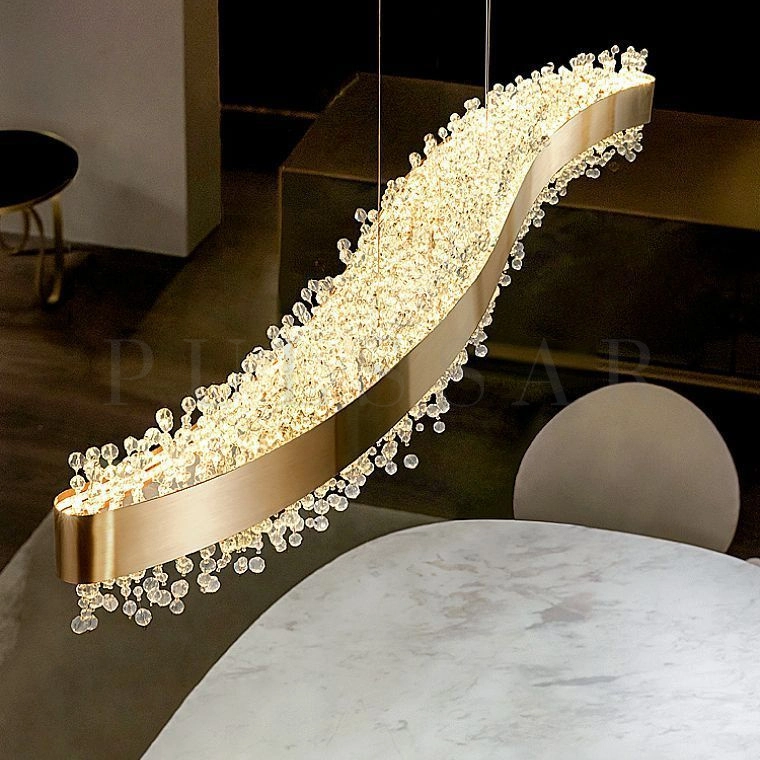 Реечная люстра LUSINE