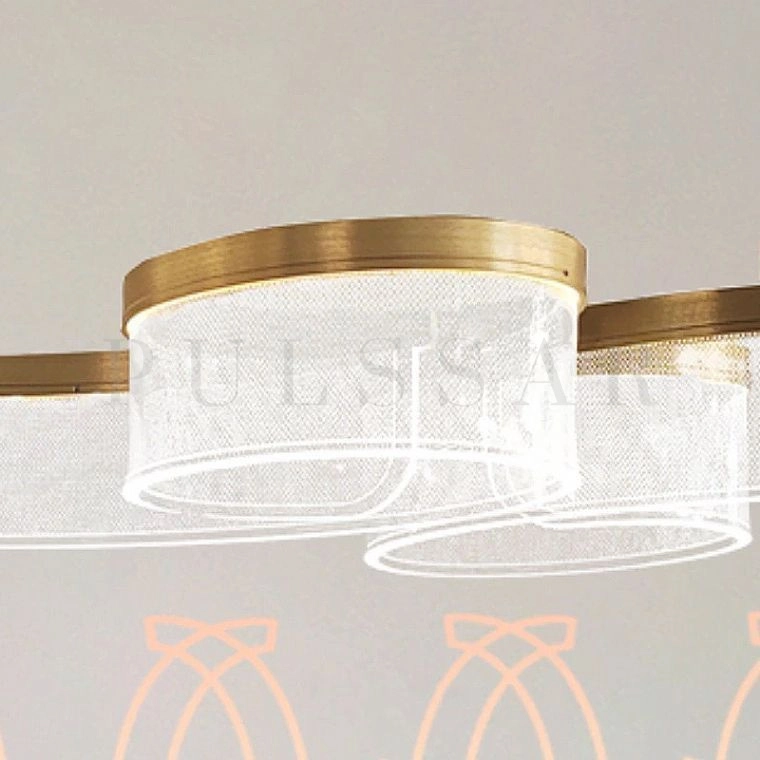 Реечная люстра SCENE TWIN