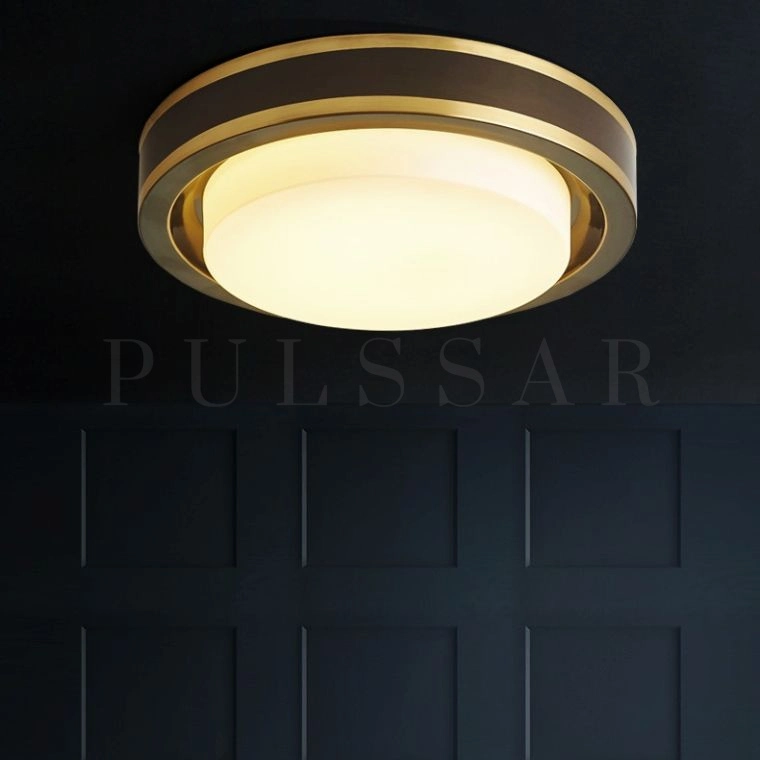 Потолочный светильник BUTTON BRASS