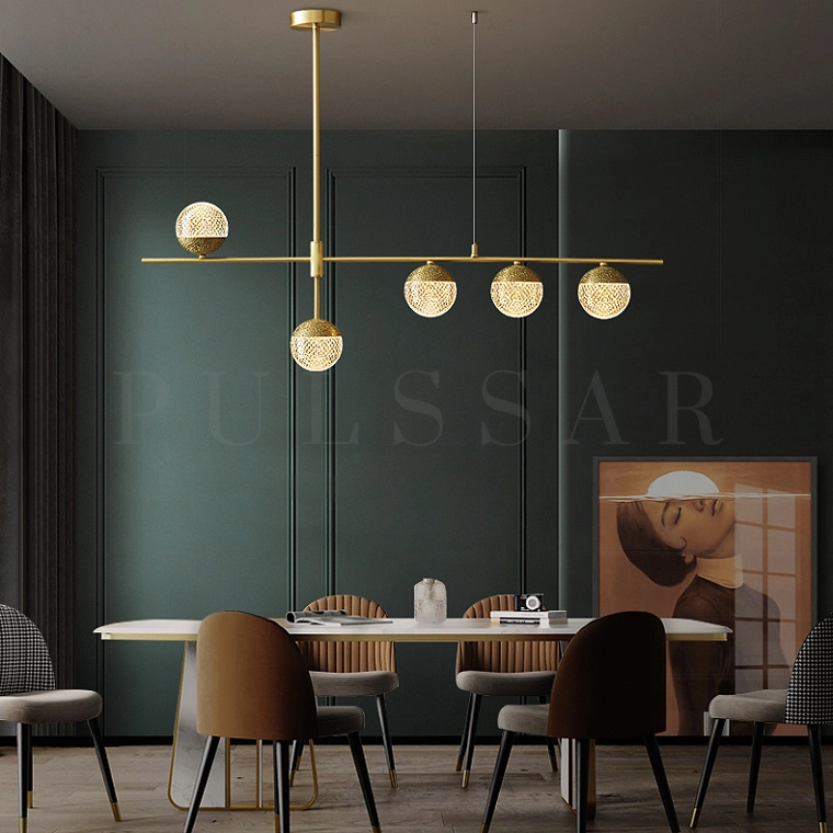 Реечная люстра MEDARD LONG