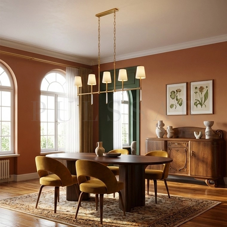 Реечная люстра DEMIAN LONG