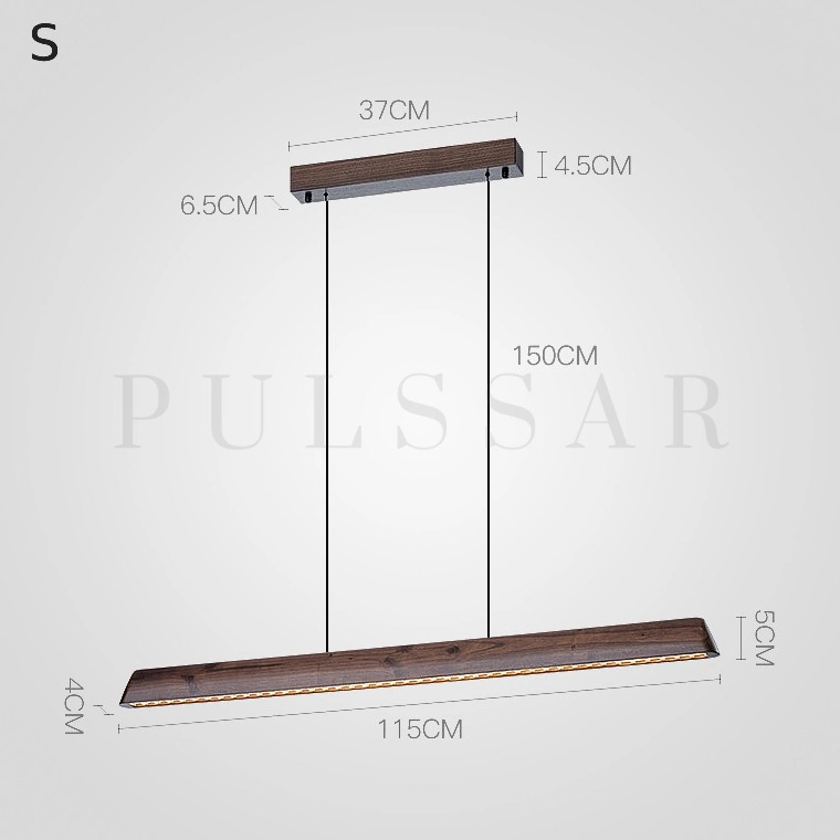 Реечная люстра SILVORA