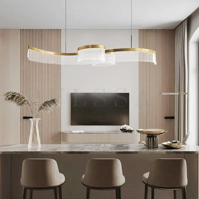 Реечная люстра SCENE TWIN