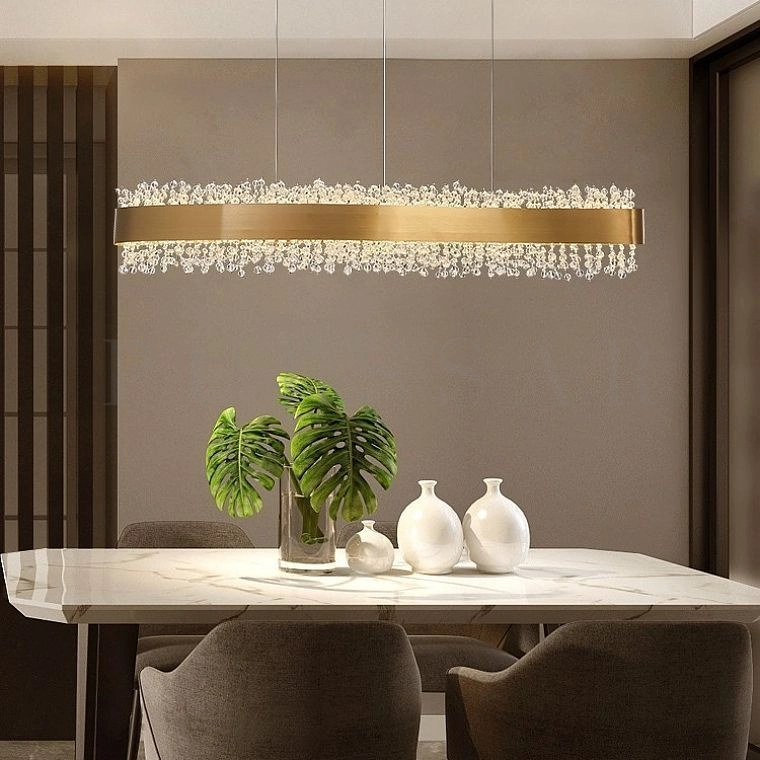 Реечная люстра LUSINE