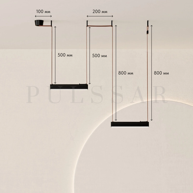 Комплект ременной трековой системы Belty DK55SET23-01-BR