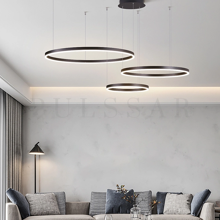 Кольцевая люстра CRUISE BLACK LITE