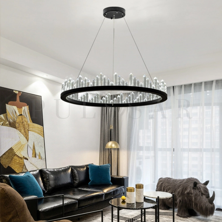 Кольцевая люстра QUARTZ BLACK
