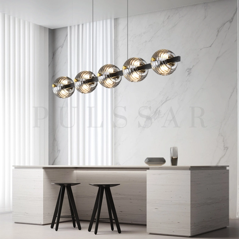 Реечная люстра SEMUND LONG