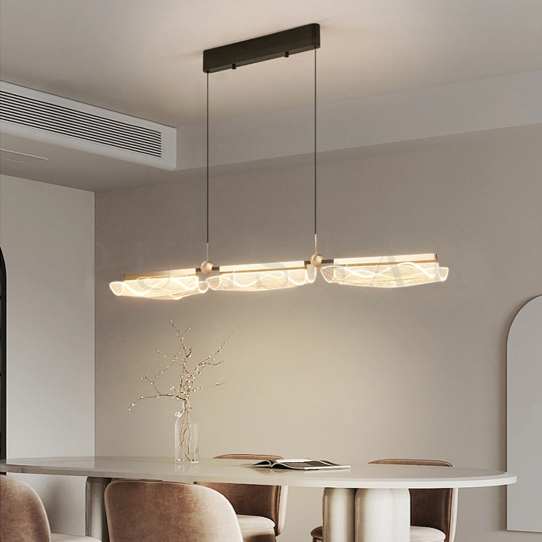 Реечная люстра DEMUS