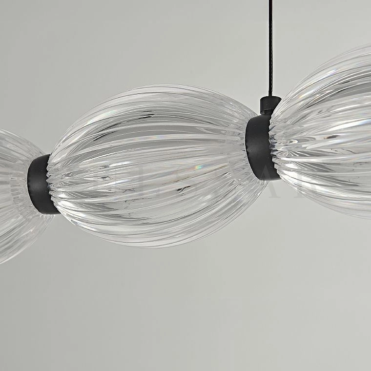 Реечная люстра CARA ELLIPSE LONG