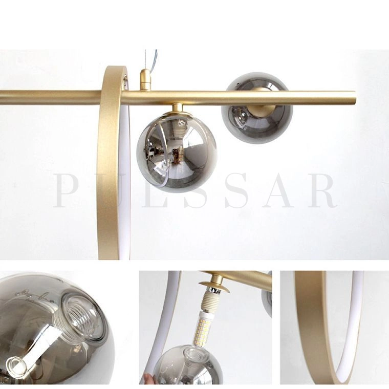 Реечная люстра NILMA