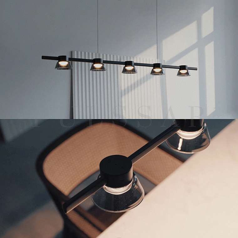 Реечная люстра HILDFRID L