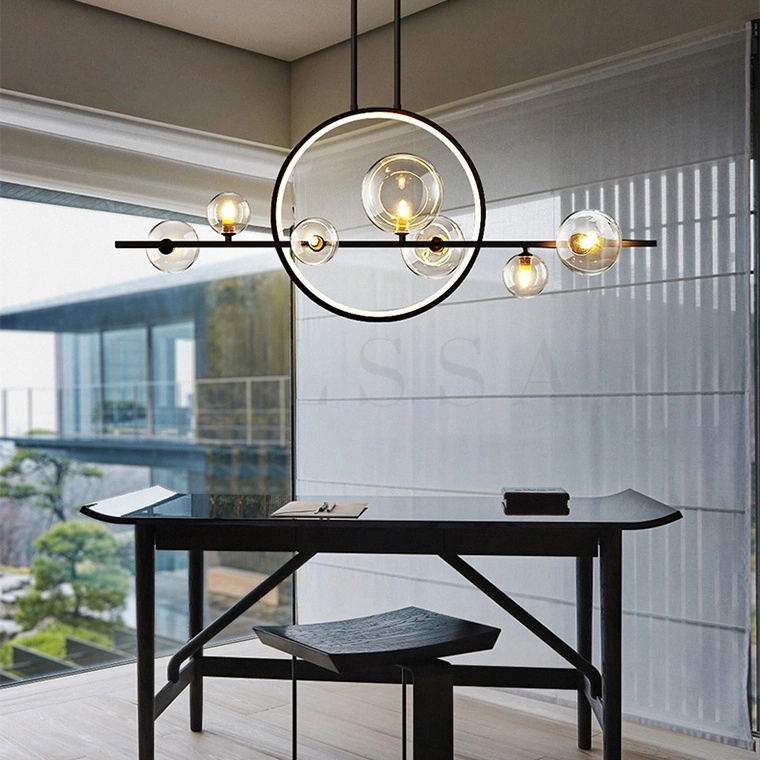 Реечная люстра IONA L HALO