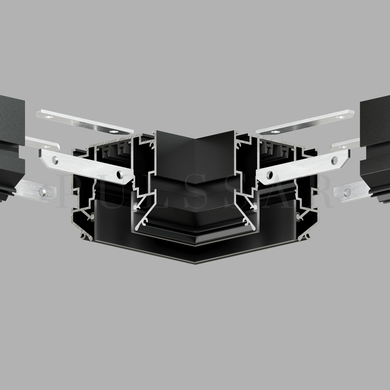 Угловой элемент 90° Denkirs TR2026-BK