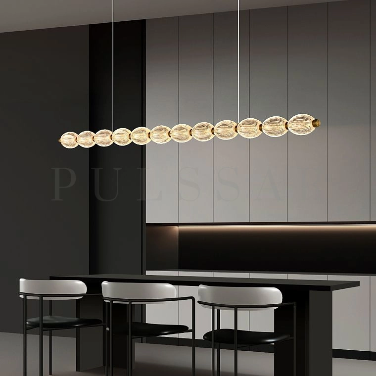 Реечная люстра CARA ELLIPSE LONG