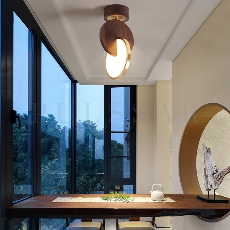 Потолочный светильник GLATT WOOD CH