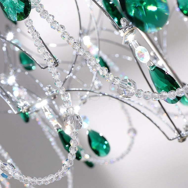 Подвесная люстра TERESA GREEN CRYSTAL
