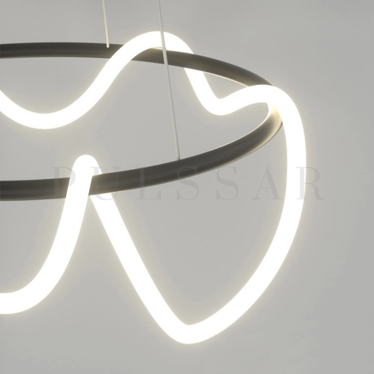 Кольцевая люстра GLORIFY BLACK