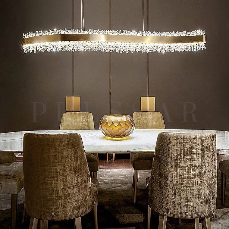 Реечная люстра LUSINE