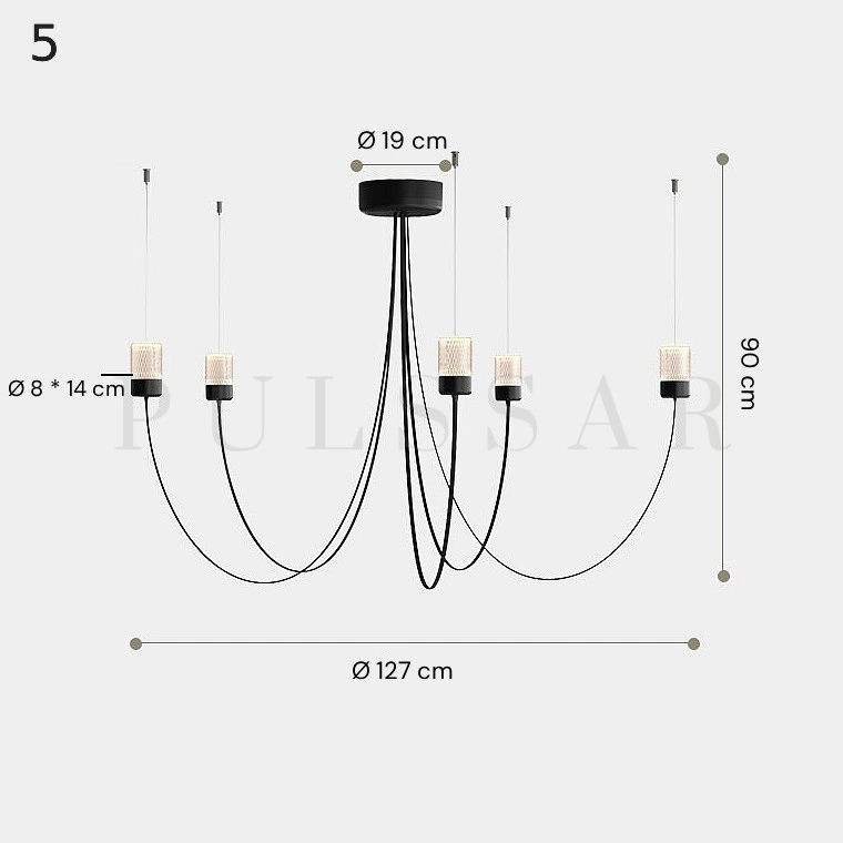 Подвесная люстра ZAHA