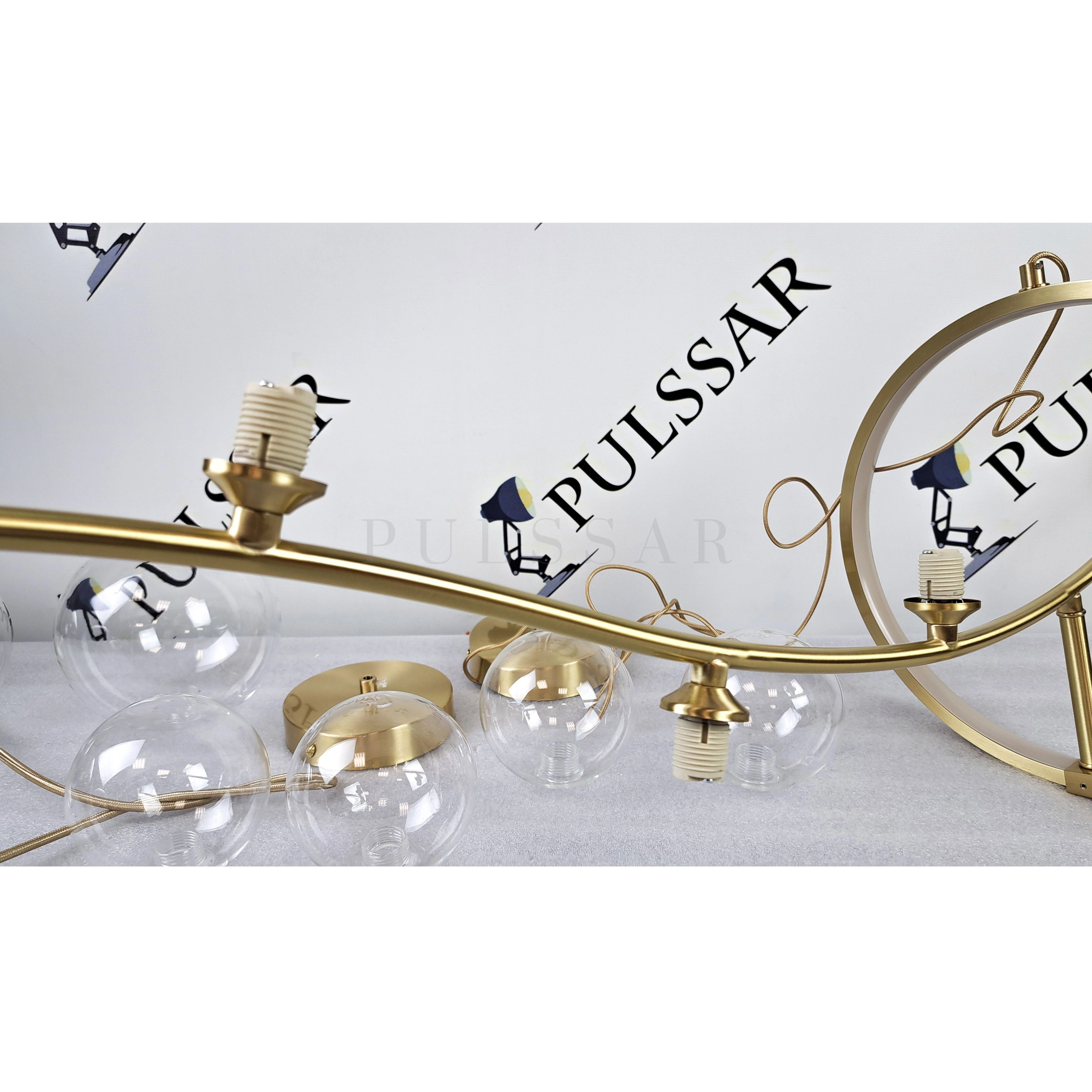 Реечная люстра MELODY WAVE