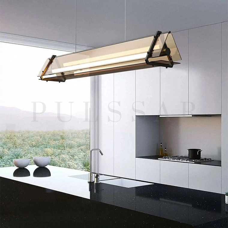 Реечная люстра HAGA LONG