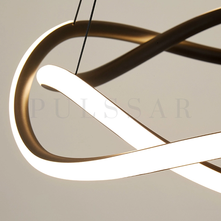 Кольцевая люстра PORTAL BLACK