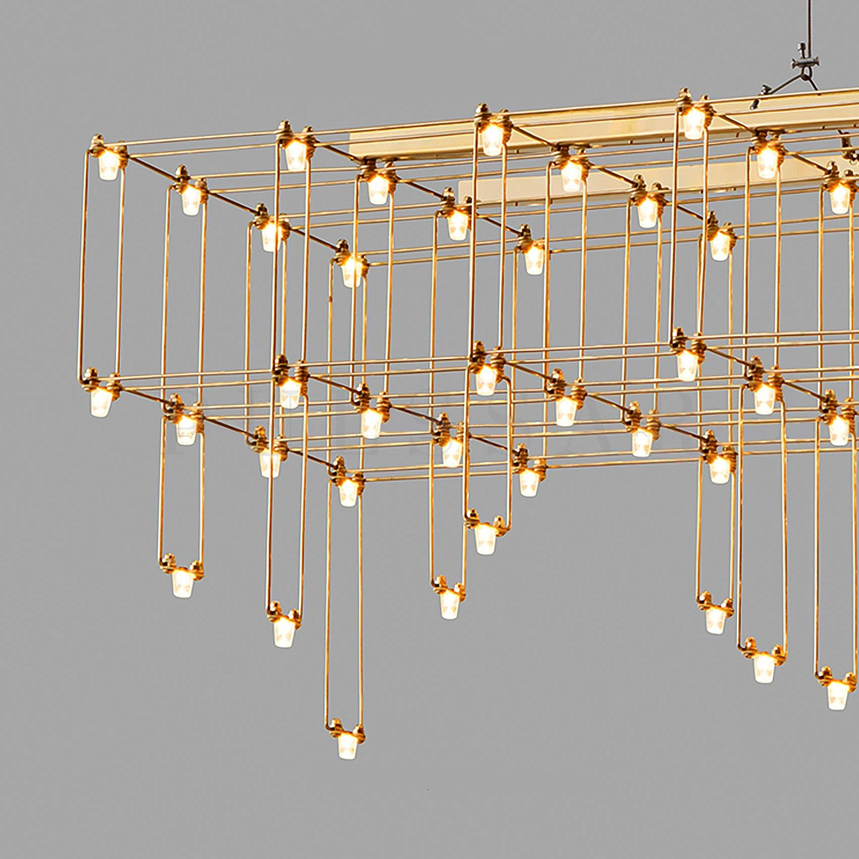 Реечная люстра SELENA