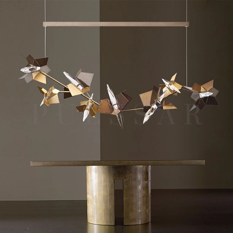 Реечная люстра BERGAMO