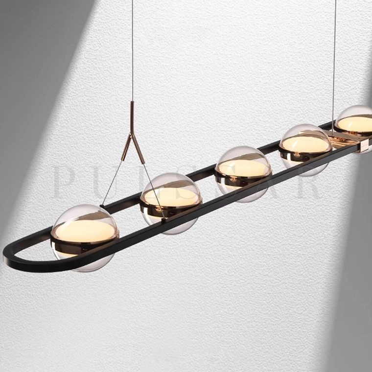 Реечная люстра SATURNA LONG