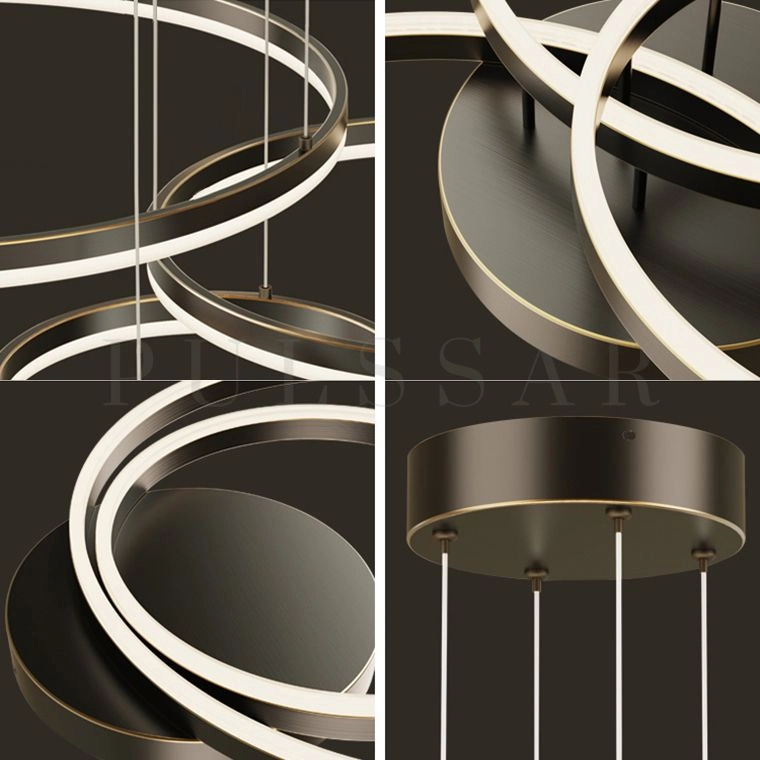 Кольцевая люстра CRUISE BLACK LUX