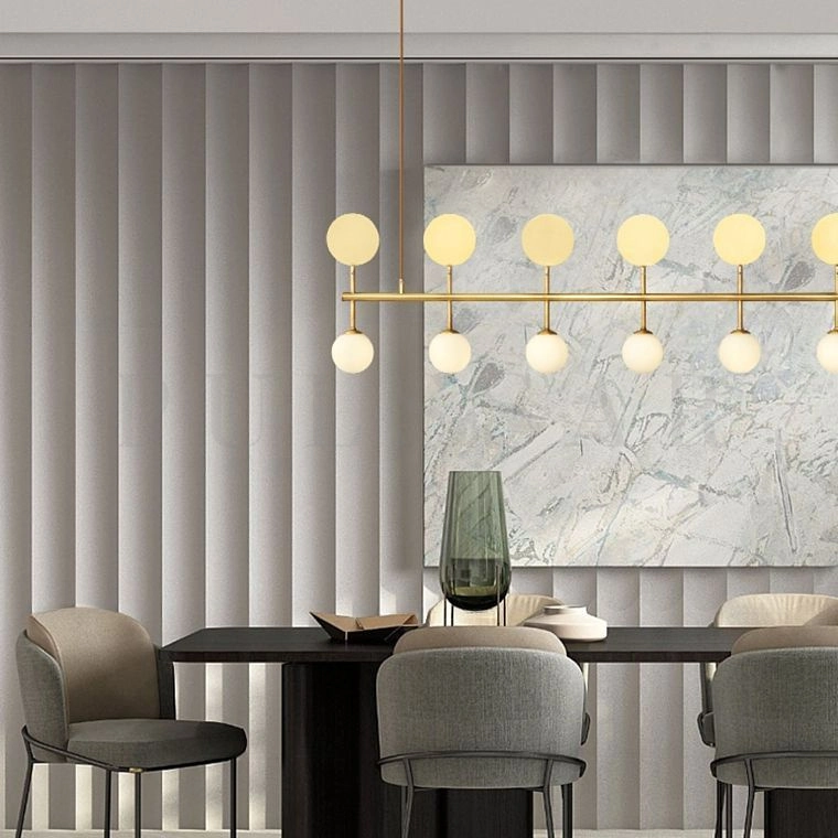 Реечная люстра SANTA LONG